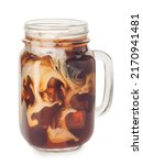 Mason Jar With Cold Brew Coffee ...