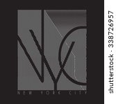 new york city typography  t... | Shutterstock .eps vector #338726957