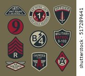 set of army badge typography  t ... | Shutterstock .eps vector #517289641