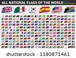 all official national flags of... | Shutterstock .eps vector #1180871461