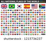 all national flags of the world ... | Shutterstock .eps vector #1215736237