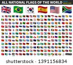 all national flags of the world ... | Shutterstock .eps vector #1391156834