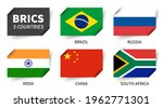 brics . association of 5... | Shutterstock .eps vector #1962771301