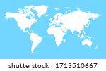 the world land is white color... | Shutterstock . vector #1713510667