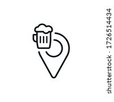 beer location icon   pub beer... | Shutterstock .eps vector #1726514434