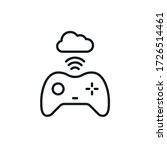 minimal gaming symbol   stream... | Shutterstock .eps vector #1726514461