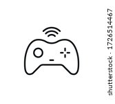 minimal gaming symbol   stream... | Shutterstock .eps vector #1726514467