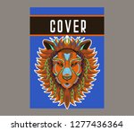 lion head illustration  t shirt ... | Shutterstock .eps vector #1277436364