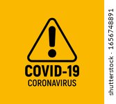 coronavirus warning and... | Shutterstock .eps vector #1656748891