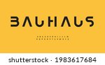 bauhaus alphabet letter font.... | Shutterstock .eps vector #1983617684
