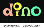 color playful font joyful... | Shutterstock .eps vector #2109036554