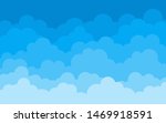 vector cloud cartoon with blue... | Shutterstock .eps vector #1469918591