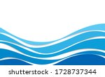blue wave motion lines paper... | Shutterstock .eps vector #1728737344