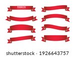 red bow ribbons flat style icon ... | Shutterstock .eps vector #1926643757