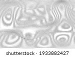 wave black thin lines vertical... | Shutterstock .eps vector #1933882427