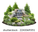 Cut Out Waterfall Surrounded By ...