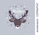 merry christmas hand lettering... | Shutterstock .eps vector #1259069767