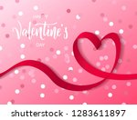 happy valentine's day hand... | Shutterstock .eps vector #1283611897