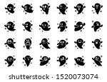 set of ghosts emoji for... | Shutterstock .eps vector #1520073074