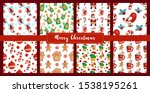 christmas seamless pattern set... | Shutterstock .eps vector #1538195261