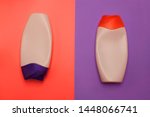 two packaging bottles of... | Shutterstock . vector #1448066741
