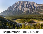 Mount Rundle And The Hoodoos In ...