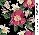 watercolor seamless pattern... | Shutterstock .eps vector #1214258887