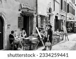 Small photo of Rome, Italy-July 13, 2013: The people on street of Rome.