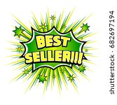 best seller  comic book... | Shutterstock .eps vector #682697194