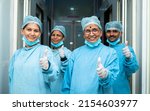 Smiling group of surgeons...