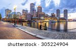 Panoramic View Of Boston In...