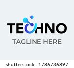 abstract technology logo... | Shutterstock .eps vector #1786736897