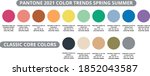  color palette 2021 spring ... | Shutterstock .eps vector #1852043587