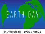 earth day logo design. happy... | Shutterstock .eps vector #1901378521