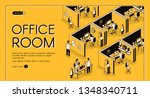 modern coworking center with... | Shutterstock .eps vector #1348340711