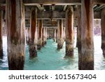 Under A Pier  Clear Turquoise...