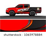 Truck Graphic. Simple Curved...