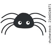 simple vector of a black spider ... | Shutterstock .eps vector #2166026871