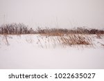 winter landscape covered in... | Shutterstock . vector #1022635027