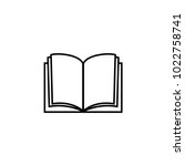 book icon. sign design | Shutterstock .eps vector #1022758741