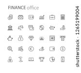 finance icons collection... | Shutterstock .eps vector #1265199004