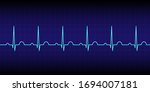 electrocardiogram show normal... | Shutterstock .eps vector #1694007181