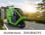 Concept of delivery electric...