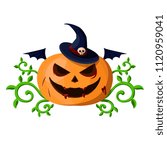 halloween vector pumpkin | Shutterstock .eps vector #1120959041