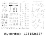 zodiac sings constellation ... | Shutterstock .eps vector #1351526897