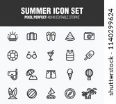 a set of icons created for... | Shutterstock .eps vector #1140299624