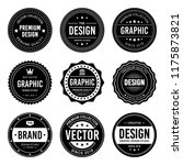 vintage badge design | Shutterstock .eps vector #1175873821