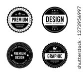 vintage badge design | Shutterstock .eps vector #1273956997