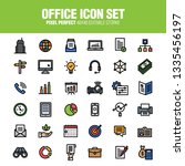 office icon set. editable... | Shutterstock .eps vector #1335456197