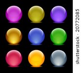 color glass ball web icons  set ... | Shutterstock .eps vector #20772085